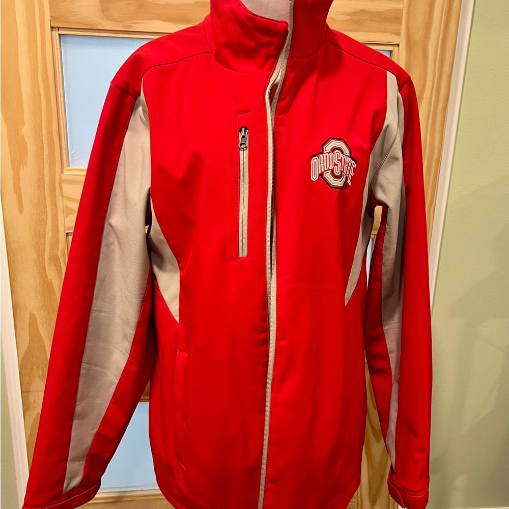 Red and Gray Ohio State Jacket Size L